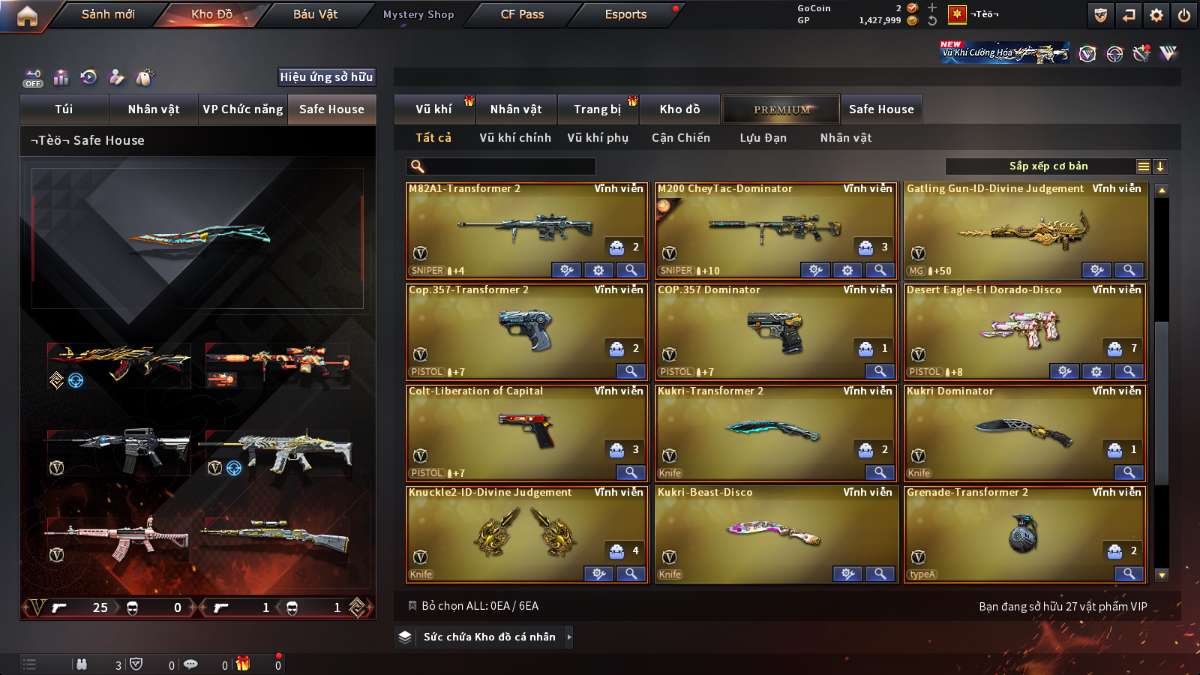 shop acc cf uy tin gia re
